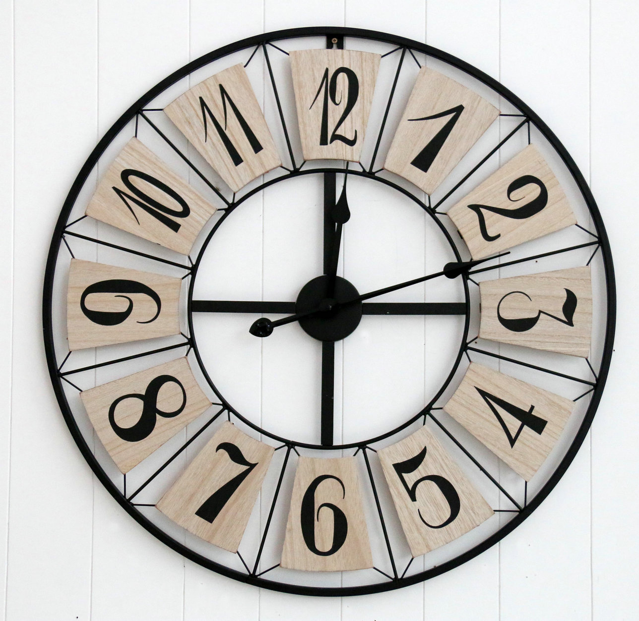 FU-20944 Wood/metal clock 70x70cm